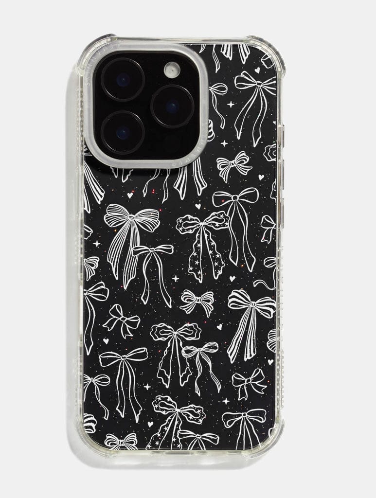 White Painted Bows Shock iPhone Case