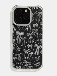 White Painted Bows Shock iPhone Case