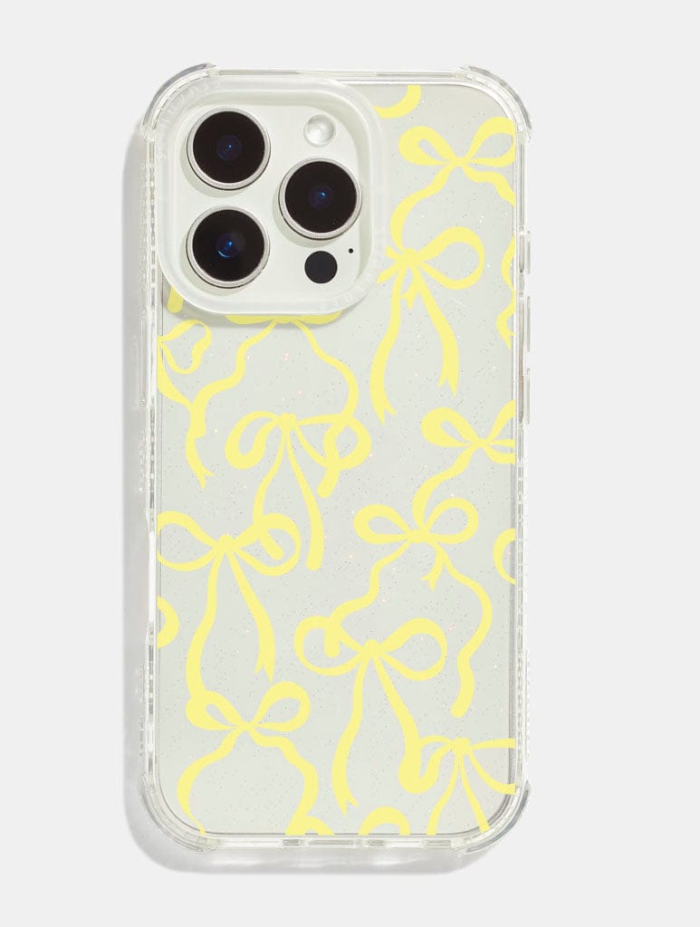 Yellow Bows Shock iPhone Case